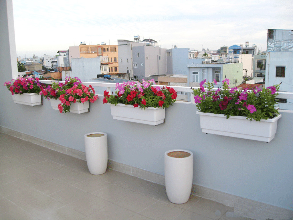 Chậu nhựa treo ban công